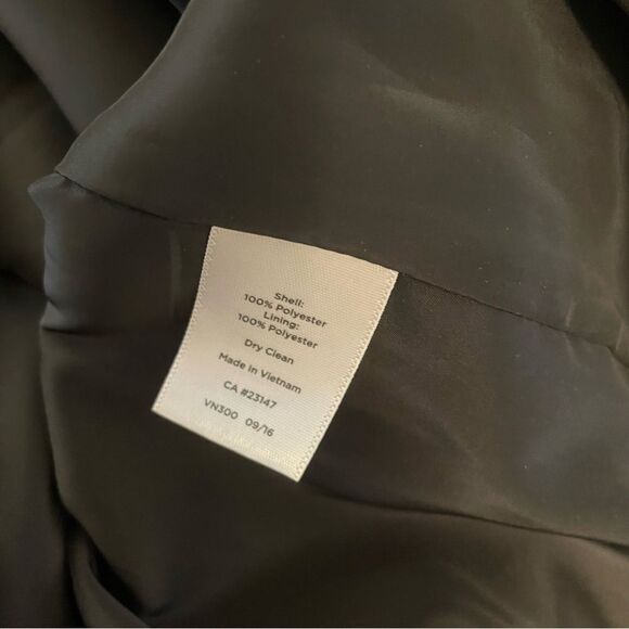 Talbots Black V Neck Side Ruffle Sleeveless Dress Size 4 NWT - Picture 8 of 8